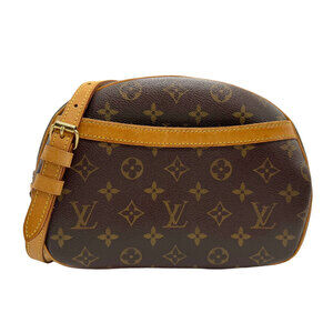 Louis Vuitton Monogram Blois Crossbody Shoulder Bag Canvas Brown Gold